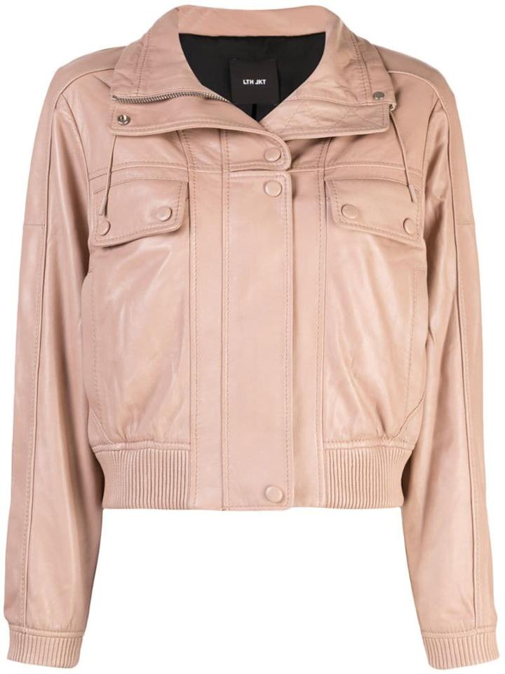 Lth Jkt Xin Bomber Jacket - Neutrals
