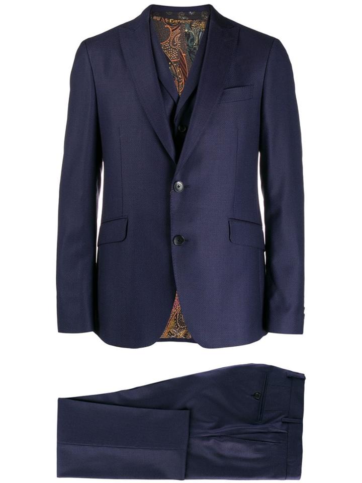 Etro Three-piece Suit - Blue