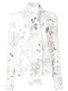 Essentiel Antwerp Floral Long-sleeve Blouse - White
