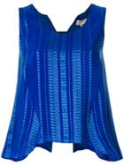 Zeus+dione Spathi Striped Top - Blue