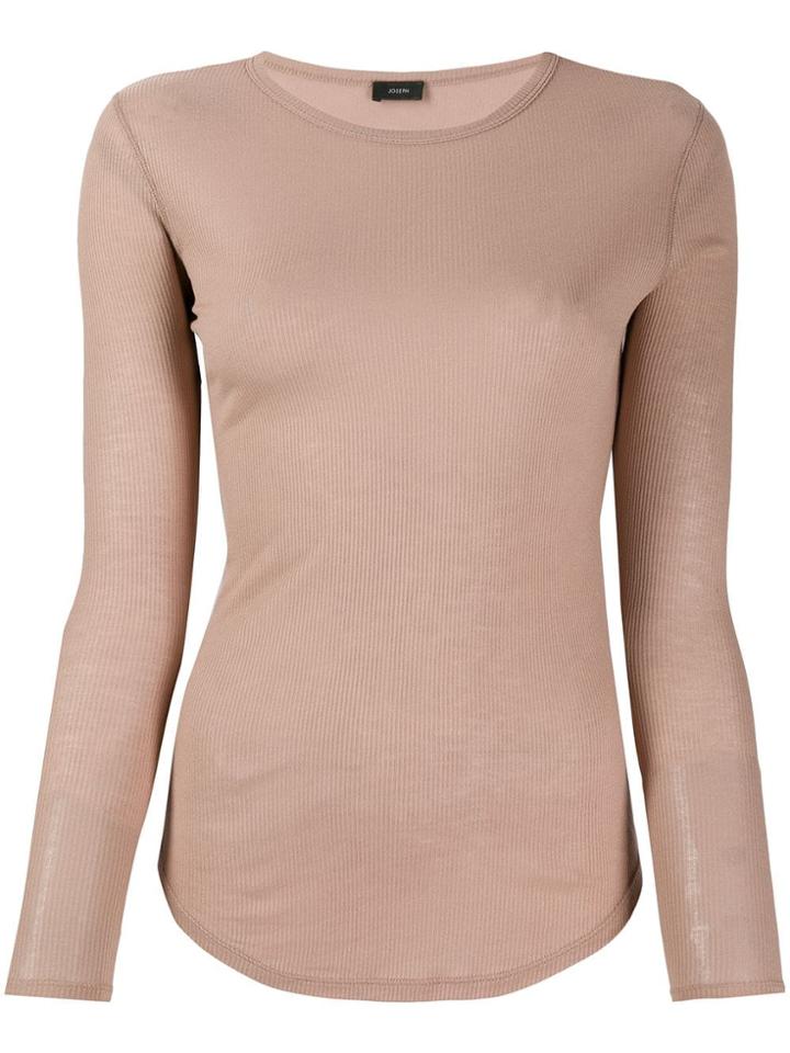 Joseph Fitted Knit Jumper - Neutrals