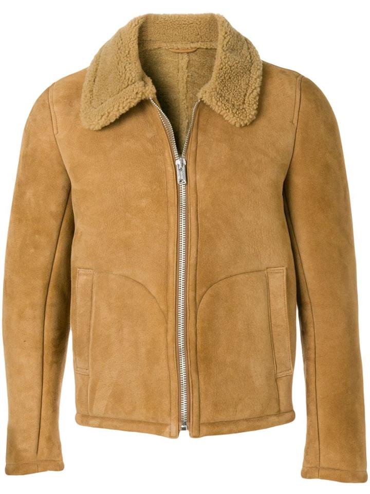 Ymc Shearling Jacket - Brown