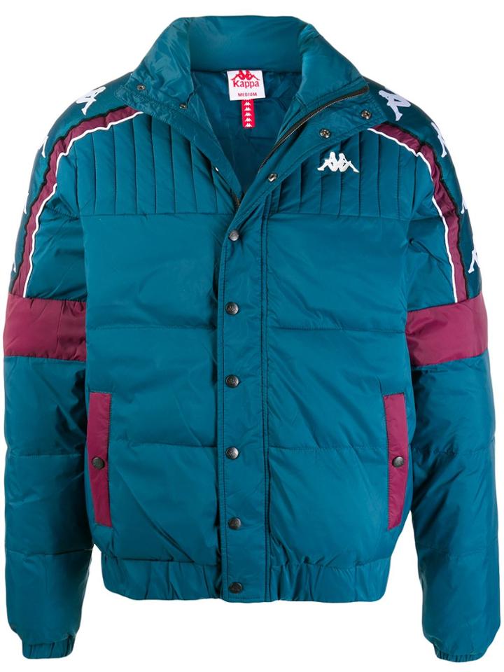 Kappa Logo Stripe Jacket - Blue