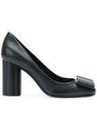 Salvatore Ferragamo Bow Front High-heeled Pumps - Black