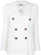 Alberto Biani Double Breasted Jacket - White