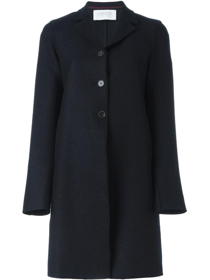 Harris Wharf London 'boxy' Coat, Women's, Size: 42, Blue, Virgin Wool