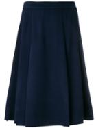 Ermanno Scervino Pleated A-line Skirt - Blue