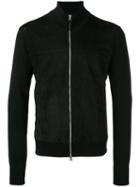 Tom Ford High Neck Zipped Jacket, Men's, Size: 54, Black, Wool/lamb Skin