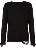 Christian Dada Destroyed Jumper, Men's, Size: 52, Black, Wool
