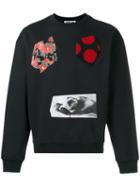 Mcq Alexander Mcqueen Multi-print Sweatshirt, Men's, Size: Small, Black, Cotton