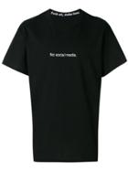 F.a.m.t. No Social Media T-shirt - Black