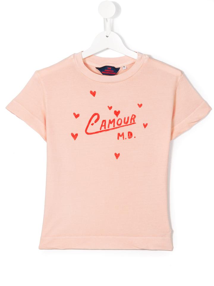 The Animal Observatory Camour Print T-shirt, Toddler, Size: 4 Yrs, Pink/purple