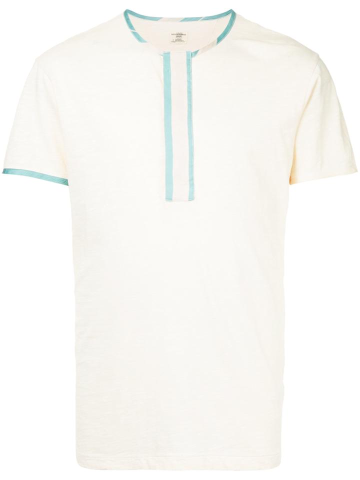 Kent & Curwen Contrast Trim T-shirt - Yellow & Orange