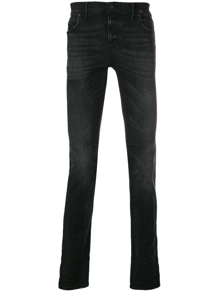 Rta Faded Slim Fit Jeans - Black