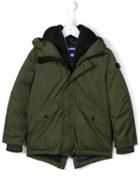 Ai Riders On The Storm Kids Masked Padded Coat, Boy's, Size: 6 Yrs, Green