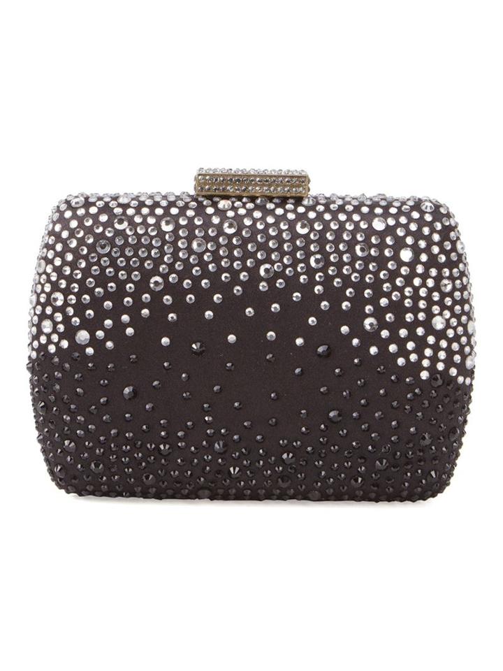 Serpui Cristal Appliqué Clutch, Women's, Black