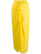 Fisico Knot Detail Sarong Skirt - Yellow