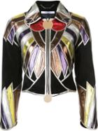 Givenchy Zipped Patchwork Cropped Jacket