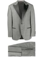 Brunello Cucinelli Glen Check Suit - Grey