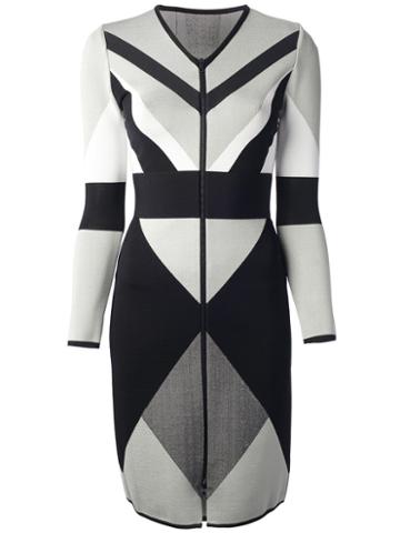 Octavio Pizarro - Tricolour Dress - Women - Viscose - 38, Women's, Black, Viscose