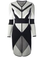 Octavio Pizarro - Tricolour Dress - Women - Viscose - 38, Women's, Black, Viscose