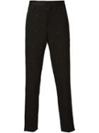 Neil Barrett Cross Print Trousers, Men's, Size: 48, Black, Acetate