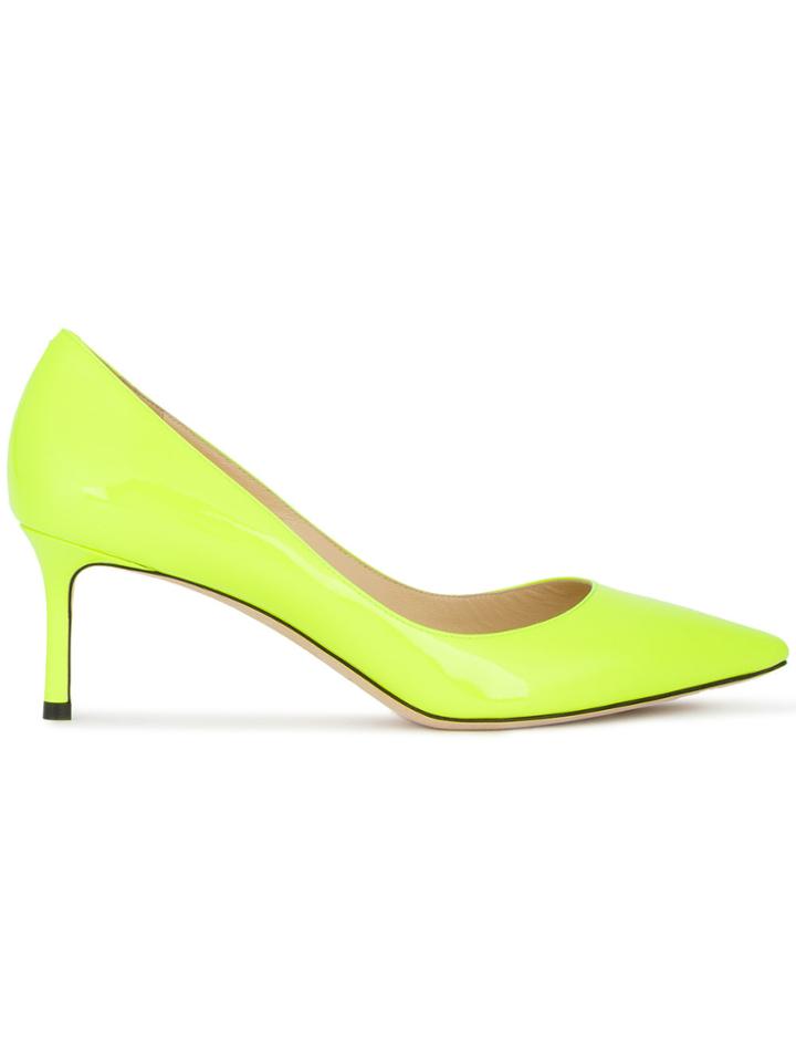 Jimmy Choo Neon Romy 60 Pumps - Yellow & Orange