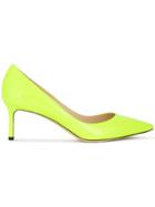 Jimmy Choo Neon Romy 60 Pumps - Yellow & Orange