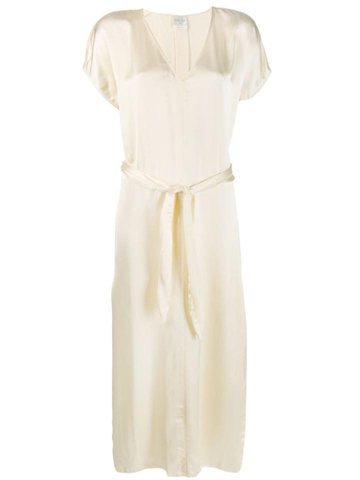 Forte Forte Tie Waist Midi Dress - Neutrals