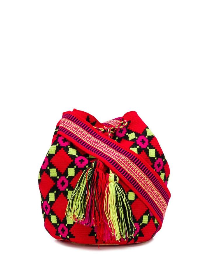 Folkloore Folkloore - Woman - Colombian Mochilla - Red