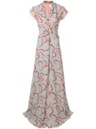 Erika Cavallini Dot And Swirl Print Dress - Blue