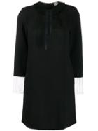 Sandro Paris Lace-detail Mini Dress - Black