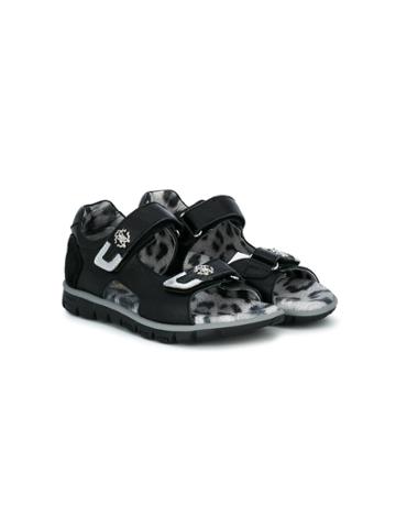 Roberto Cavalli Kids Strapped Sandals - Black