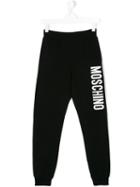 Moschino Kids - Logo Jogging Trousers - Kids - Cotton/spandex/elastane - 14 Yrs, Black