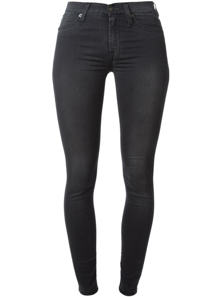 7 For All Mankind The Skinny Jeans, Women's, Size: 29, Grey, Cotton/elastodiene/spandex/elastane