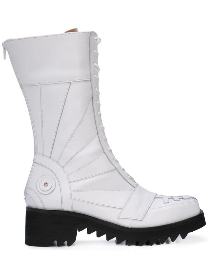 Charles Jeffrey Loverboy Brachiosaurus Boots - White