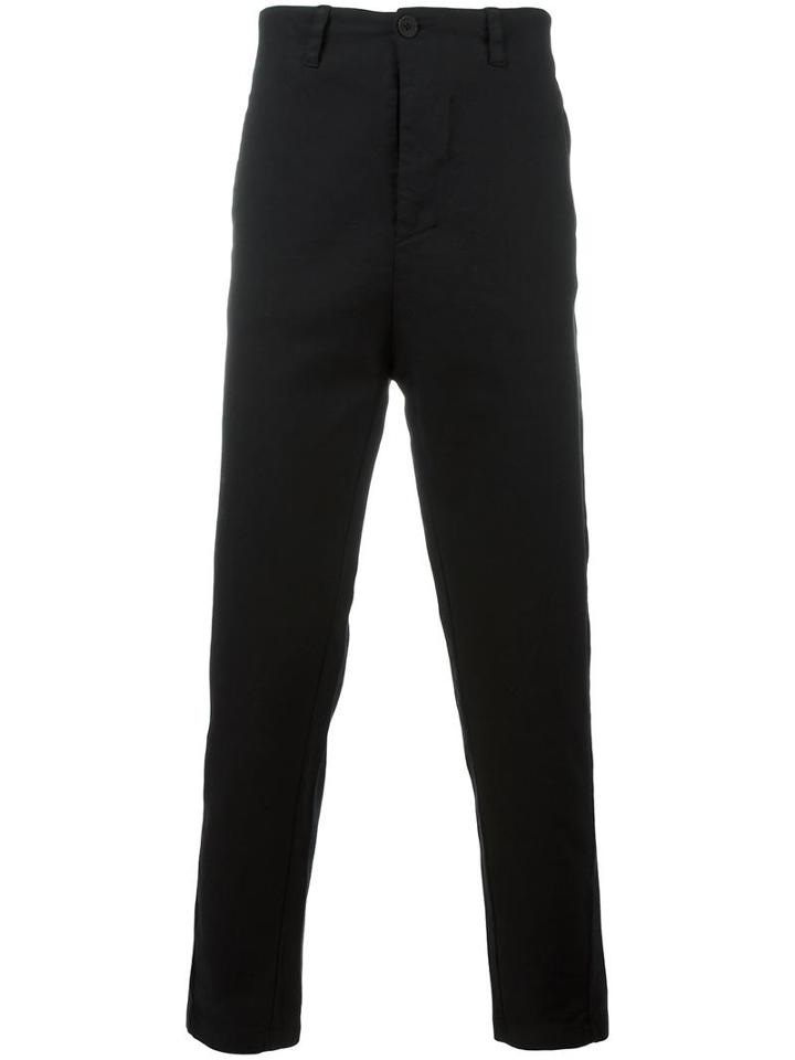 Transit 'futra' Trousers, Men's, Size: Xs, Black, Cotton/polyester/spandex/elastane/linen/flax