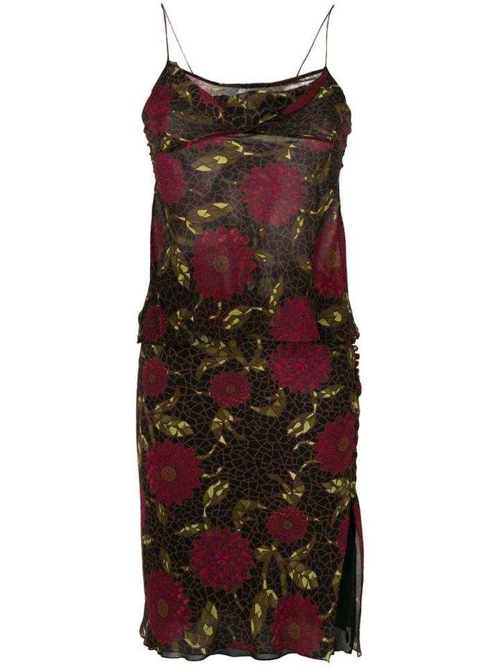 John Galliano Pre-owned Floral Bias Skirt & Top - Multicolour