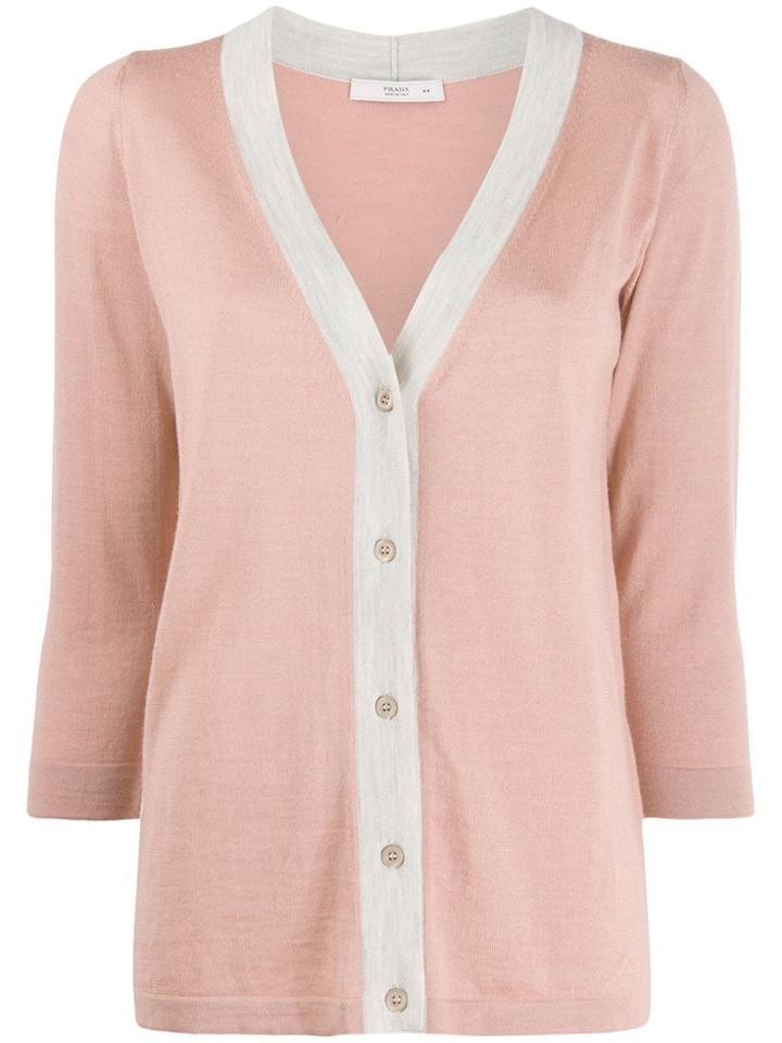 Prada Pre-owned Two Tone Cardigan - Pink