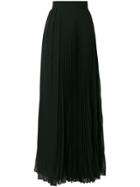 Max Mara Long Georgette Skirt - Black