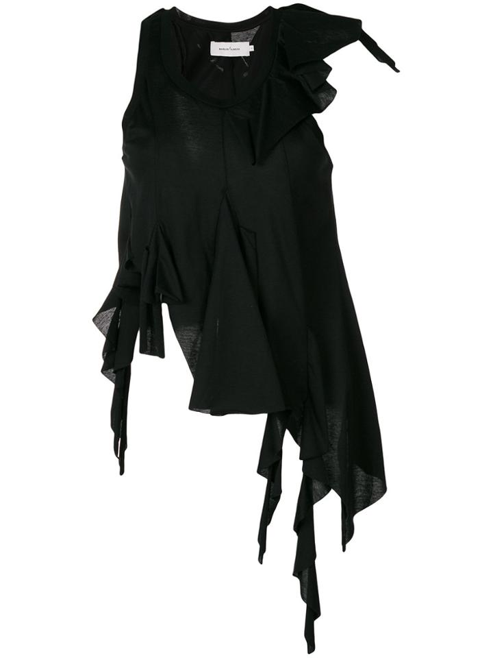 Marques'almeida Frilled Top - Black