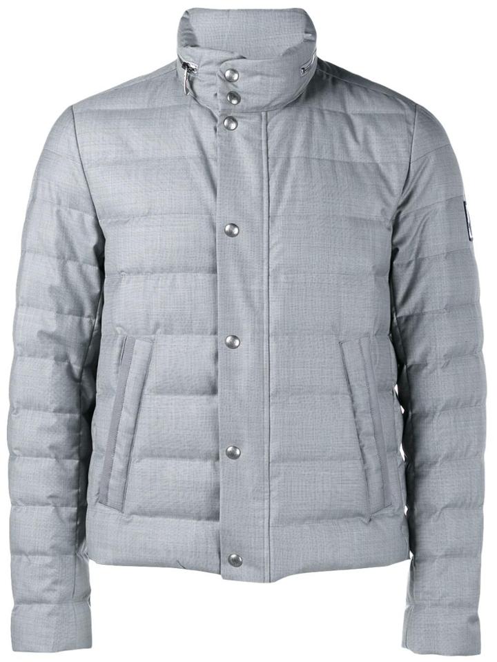 Moncler Gamme Bleu Quilted Wool Jacket - Grey