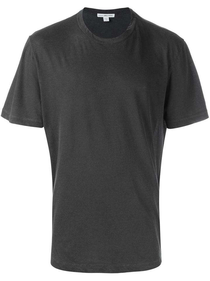 James Perse Plain T-shirt, Men's, Size: 5, Grey, Cotton