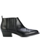 Buttero Pointed Toe Boots - Black
