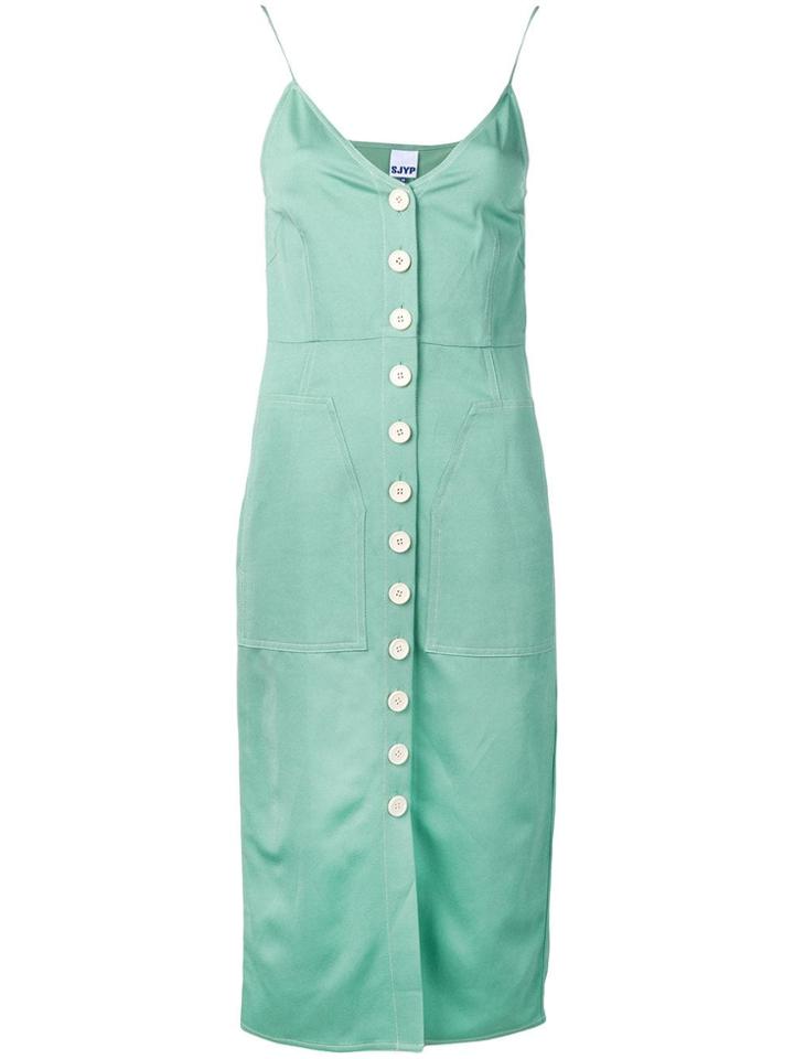 Sjyp Spaghetti Strap Dress - Green