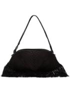 Issey Miyake Fringed Shoulder Bag, Women's, Black