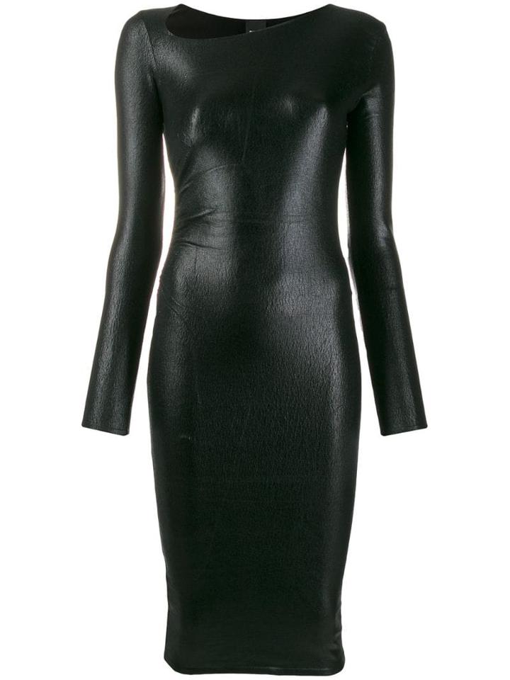 Pinko Long-sleeve Fitted Dress - Black