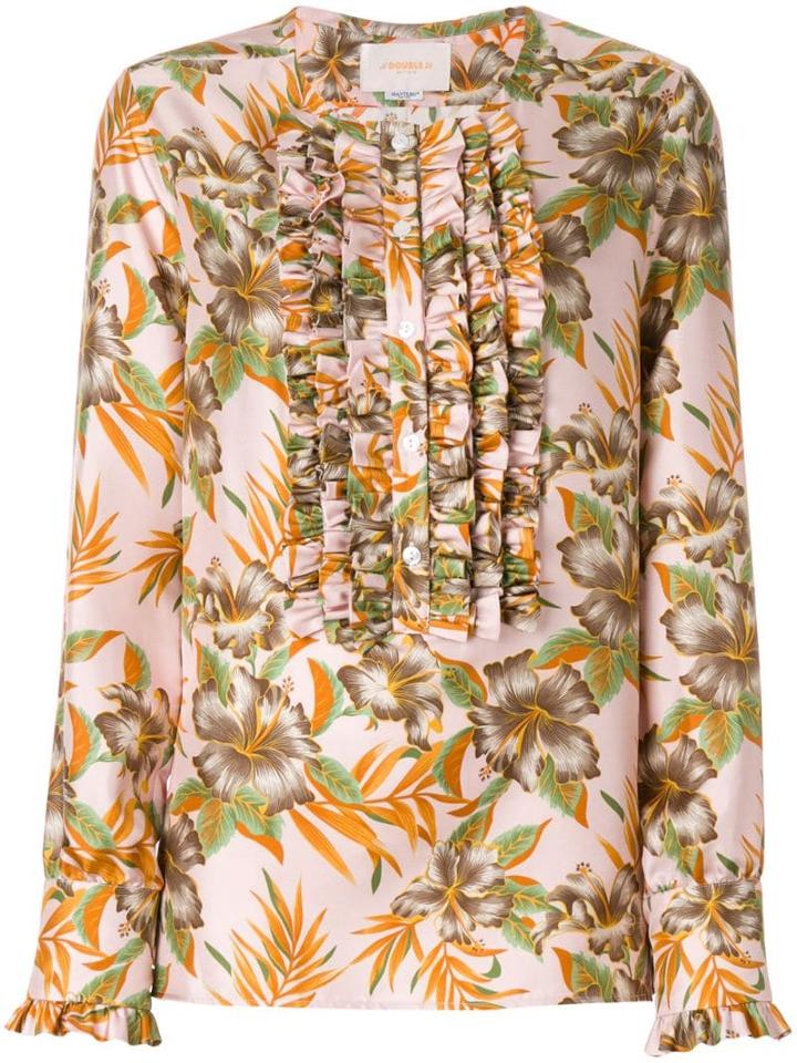 La Doublej Polinesia Tuxedo Shirt - Pink
