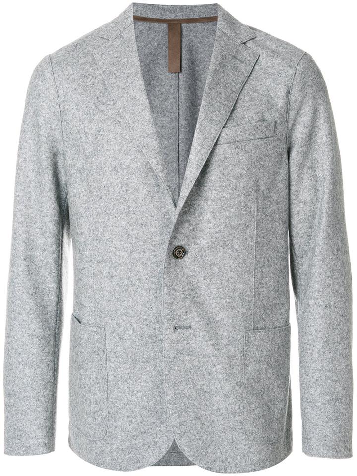 Eleventy - Patch Pocket Blazer - Men - Polyamide/polyethylene/acetate/wool - 50, Grey, Polyamide/polyethylene/acetate/wool