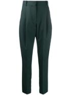 Acne Studios Pleated Tapered Trousers - Green